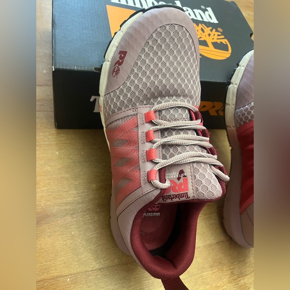 Timberland PRO Women's Pink and Red Sneakers - Picture 6 of 8